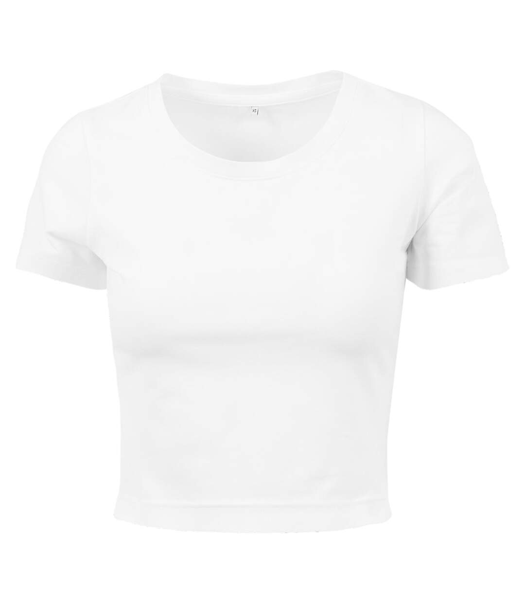 Haut Court Femme Blanc Build Your Brand-1