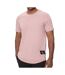 T-shirt Rose Clair Homme Calvin Klein Jeans Badge Turn Up - 3XL-1