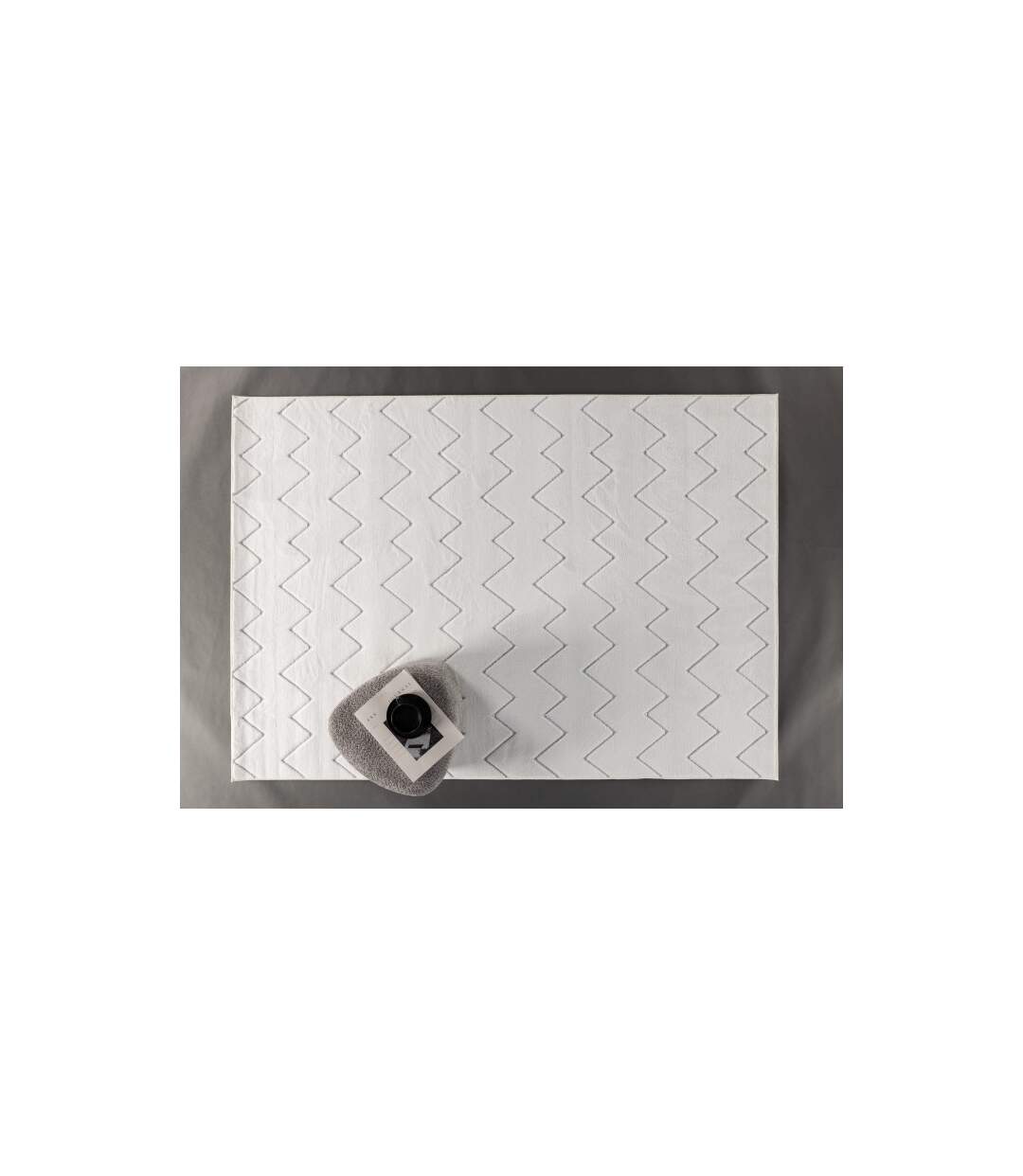 Tapis Déco Fia 200x290cm Blanc-4