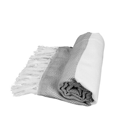 ARTG Hamamzz Marmaris Bath Towel (White/Graphite) (One Size) - UTRW7917