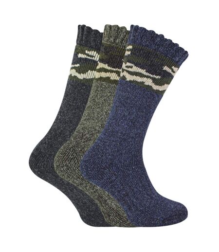 3 Pack Mens Thick Warm Merino Wool Socks