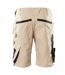 Mens Unique Work Shorts Light Khaki Black Mascot-2