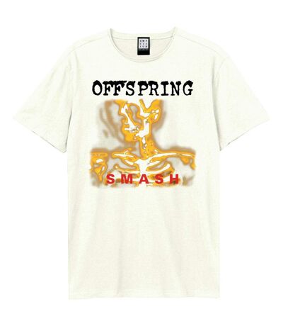 T-shirt Smash Adulte Vieux Blanc Amplified
