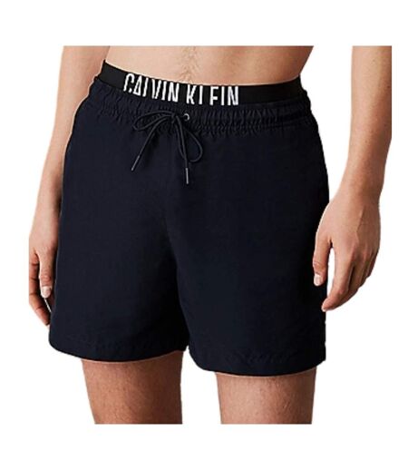 Short De Bain Motif/style Double Face Homme Bleu Marine Calvin Klein