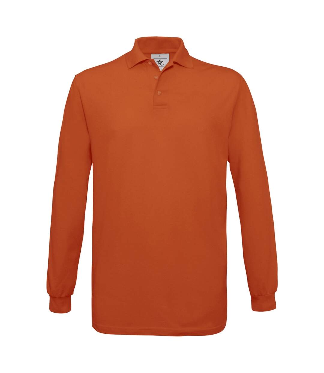 Polo homme manches longues - PU414 - orange-1