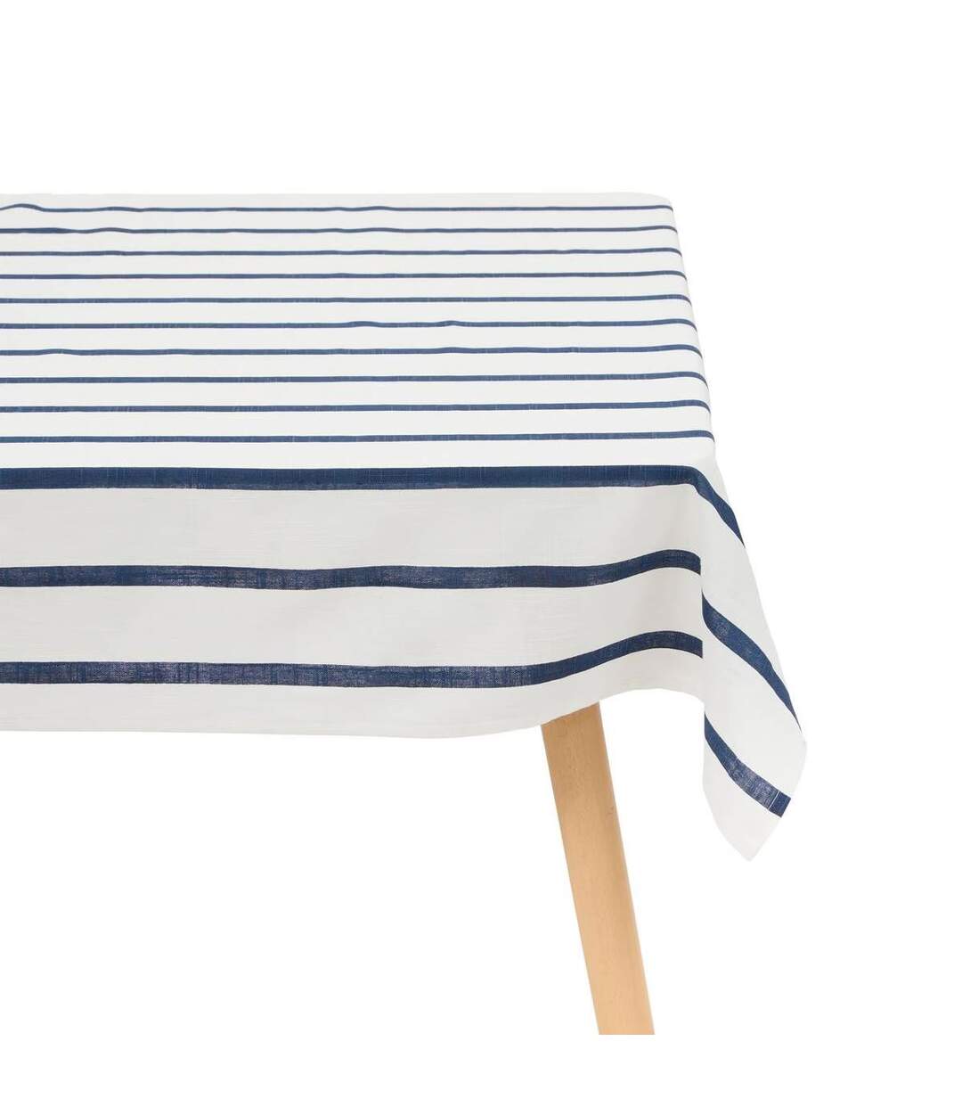 Nappe à Rayures Océania 140x240cm Blanc-1