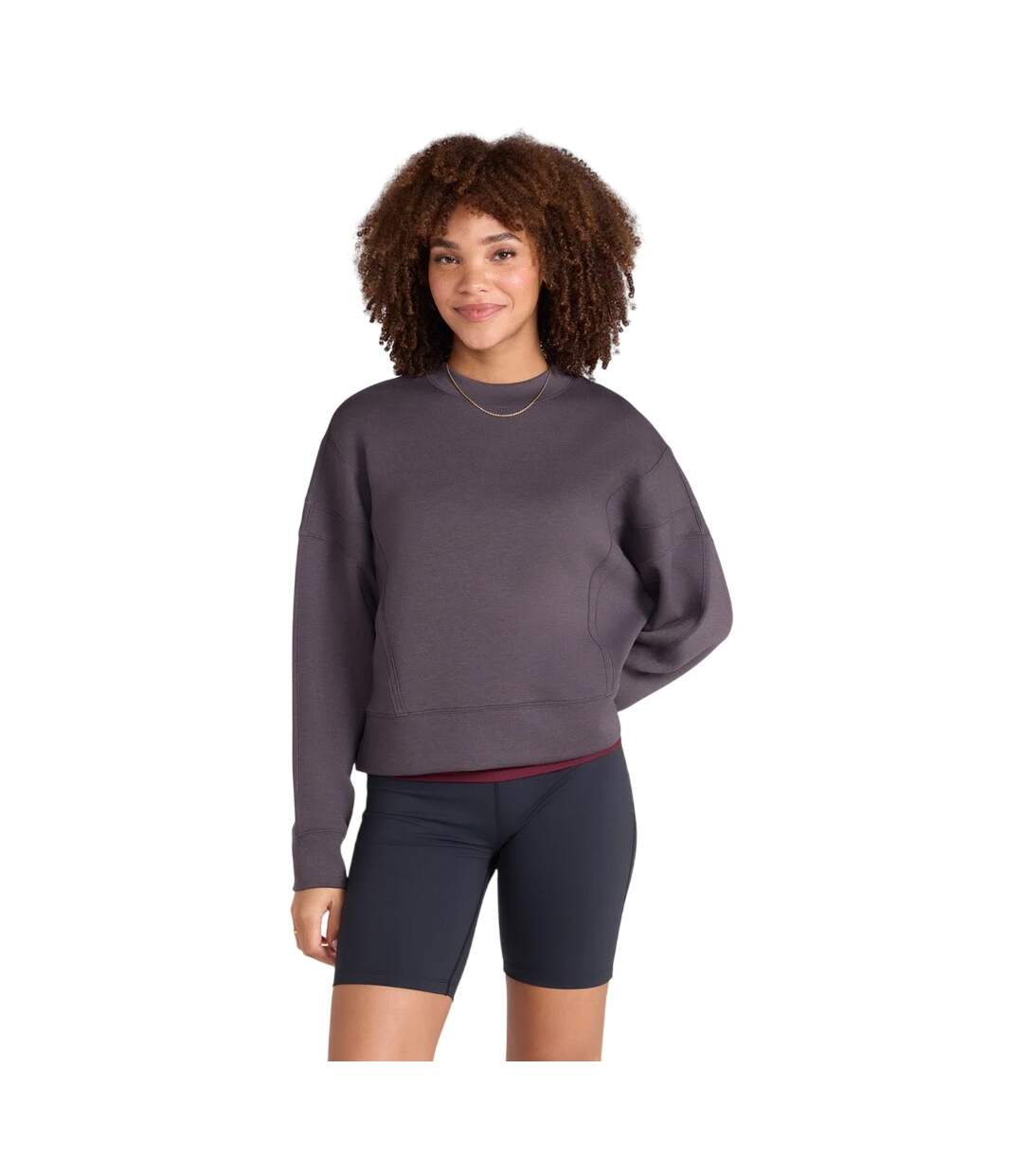Sweat Court Active Femme Taupe Animal-2