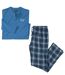 Jersey-Pyjama mit Karos-2