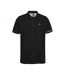 Mens Graphic Slim Short-sleeved Polo Shirt Black Tommy Jeans-2