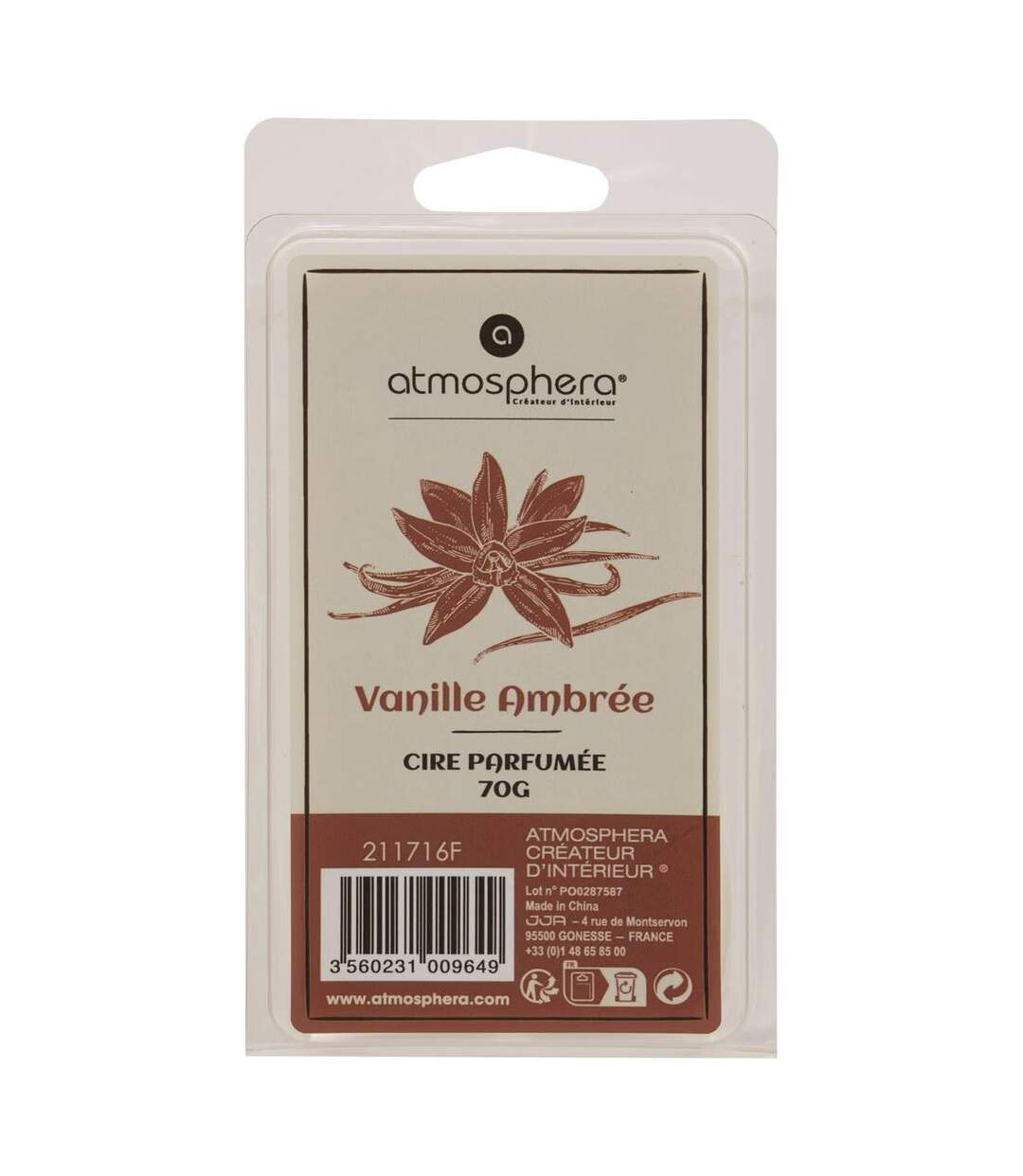 Cire Parfumée à Brûler Laura 70g Vanille Ambrée-2