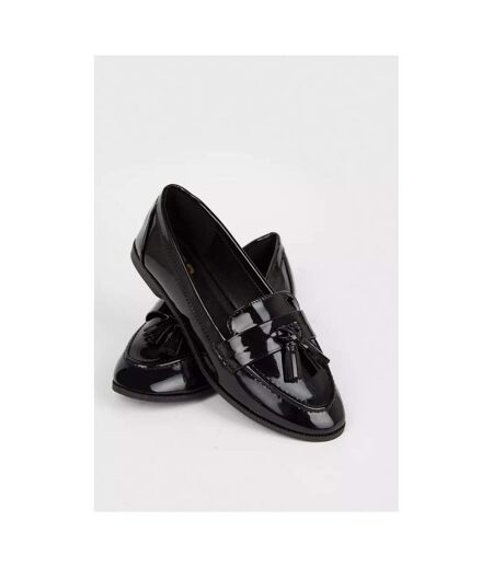 Mocassins lennie femme noir véritable Dorothy Perkins