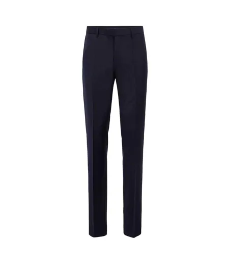 Mens Lone Regular Formal Trousers Navy Boss