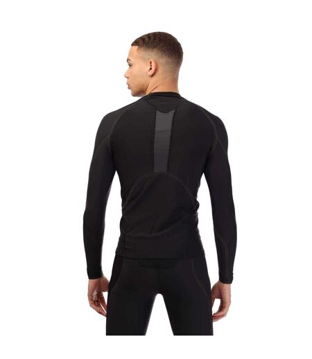 Mens Series-3 Long-sleeved Base Layer Top Black Skins