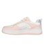 Baskets Sport Court Femme Blanc Cassé Rose Skechers-2