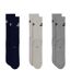 Pack Of 3  Mens Nsw Essential Socks  Black Grey Silver Nike-2