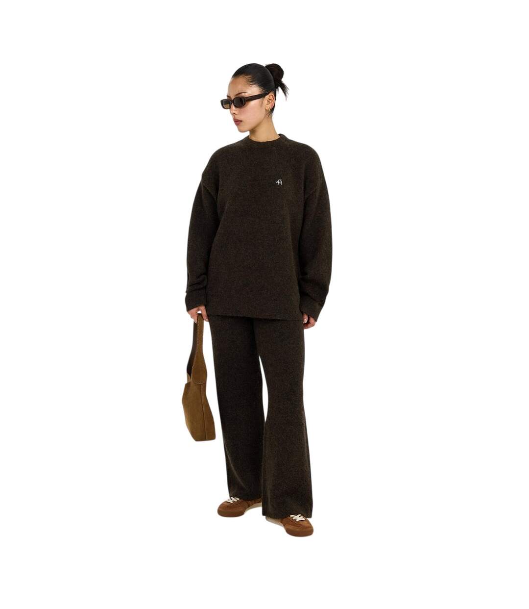 Pantalon Brady Femme Marron 4th & Reckless-1