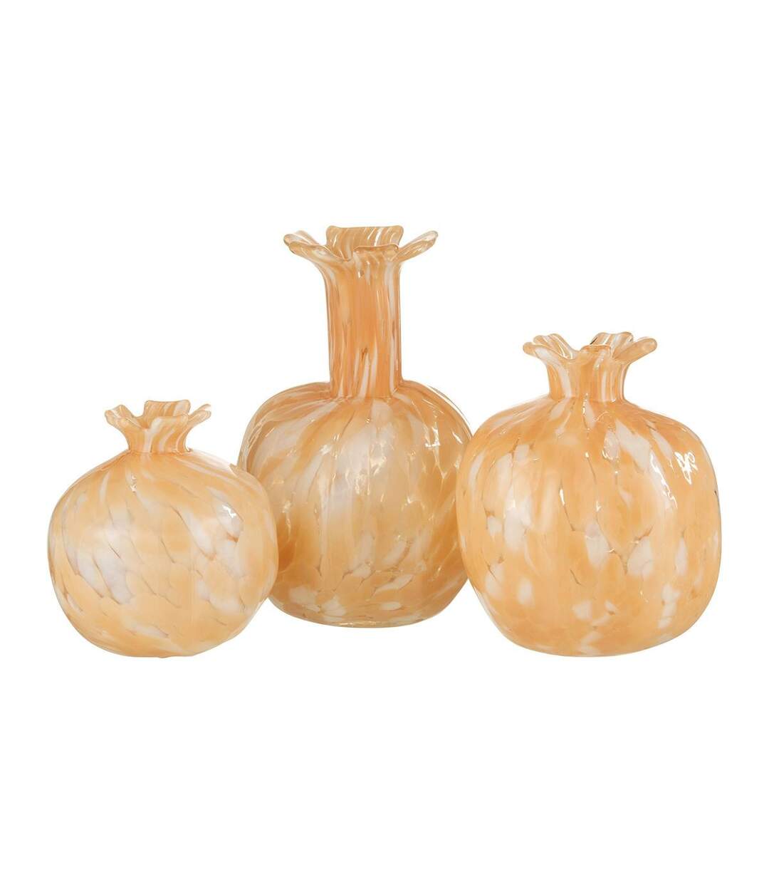 Vase Design en Verre Mélissa 13cm Beige-2