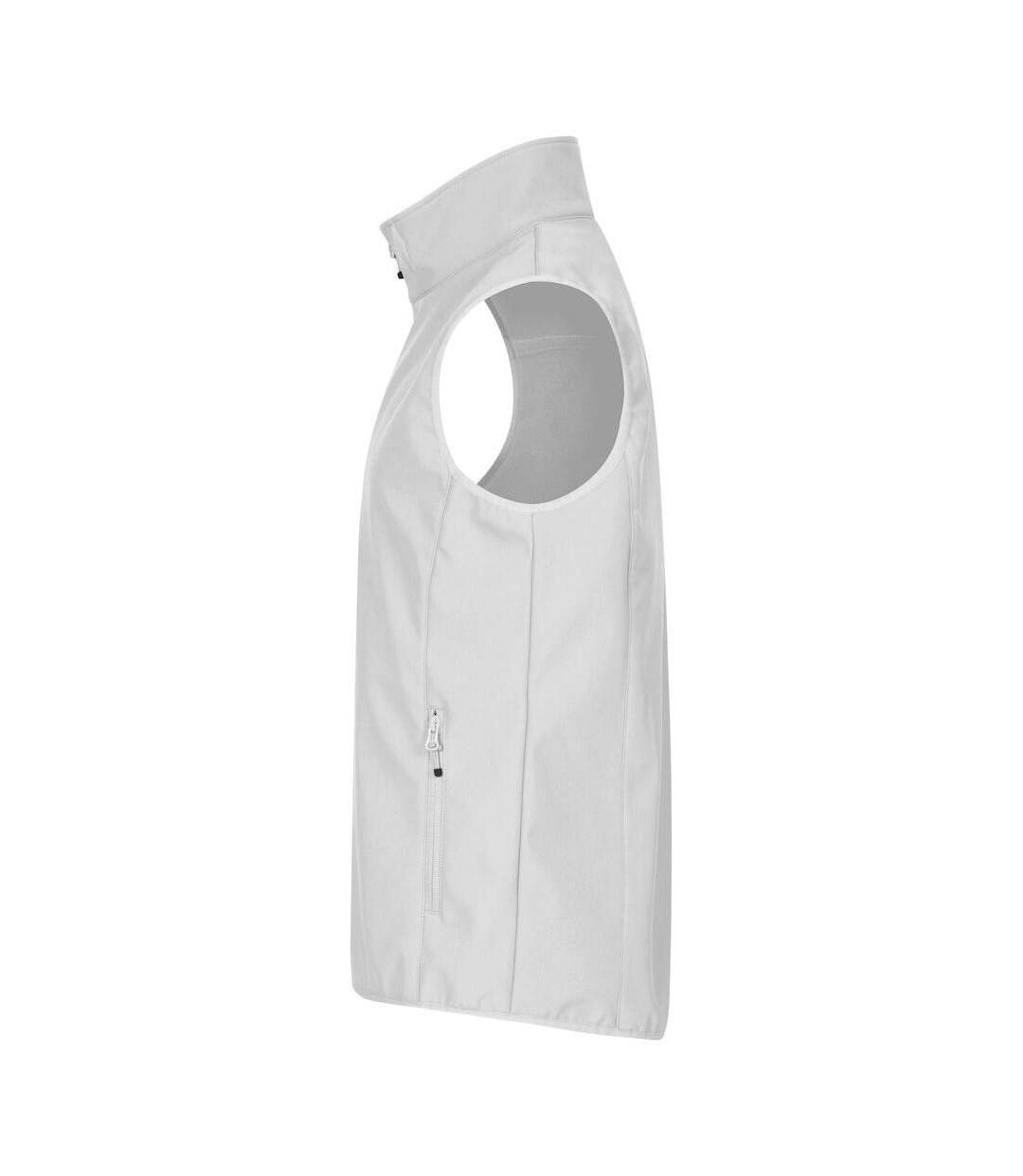 Mens Classic Soft Shell Jacket White Clique-3