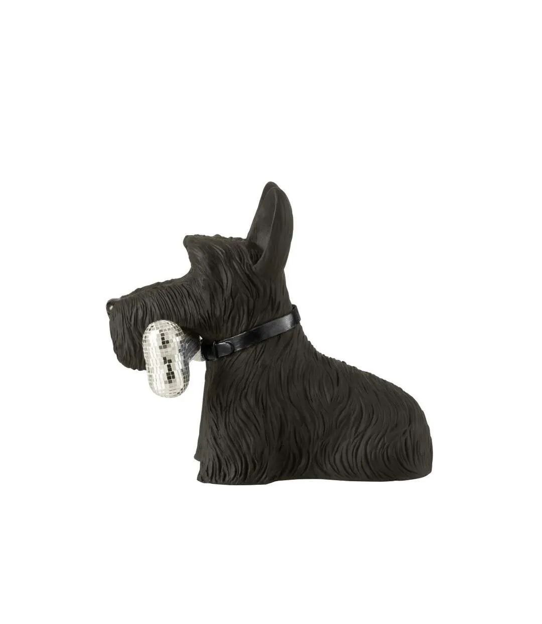 Statuette Terrier Écossais Disco 39cm Noir-4