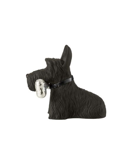 Statuette Terrier Écossais Disco 39cm Noir