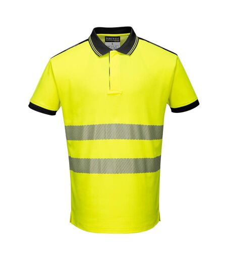 Portwest Polo unisexe adulte Hi-Vis (Jaune/Noir) - UTRW9590