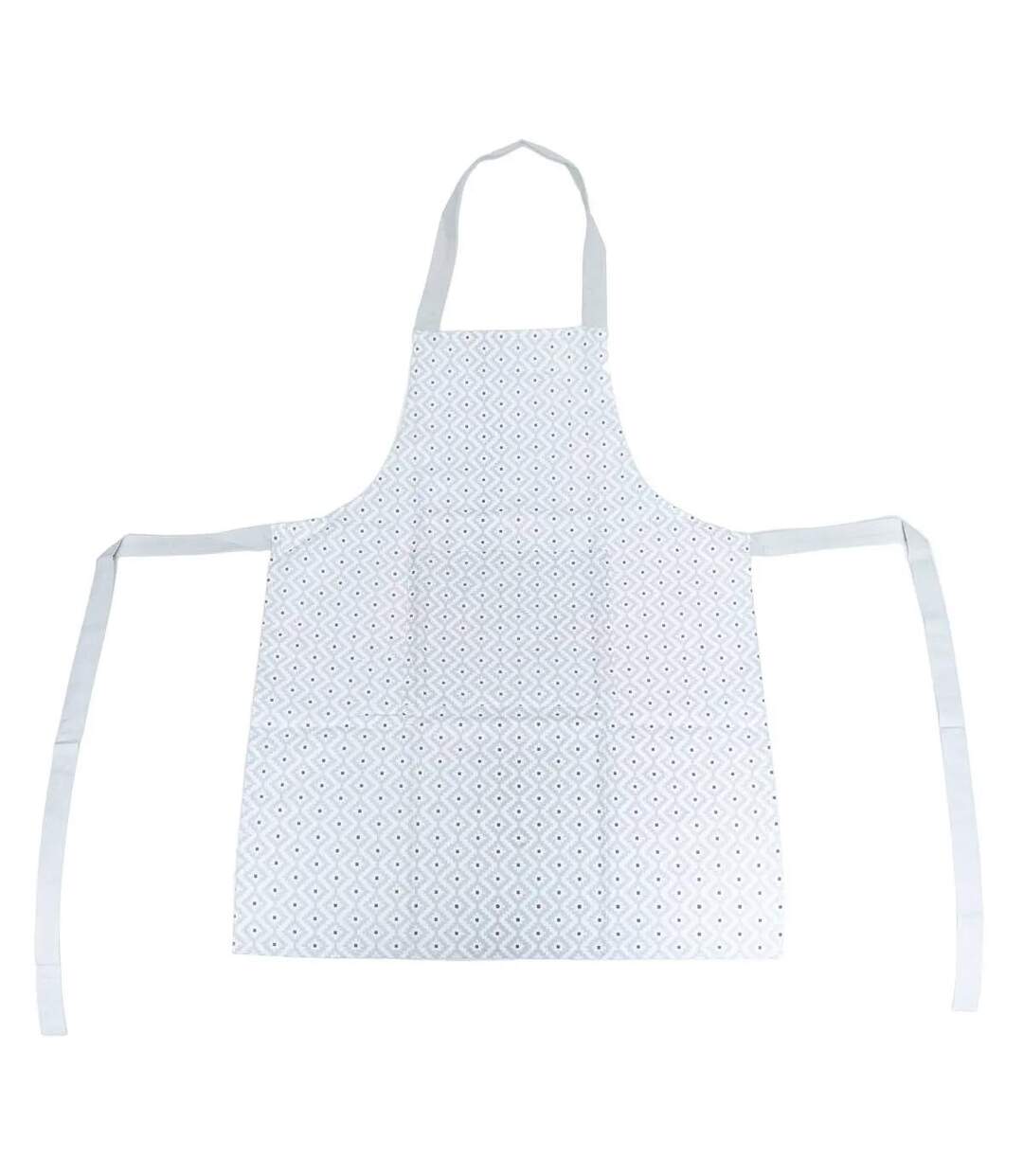Tablier de Cuisine Imprimé Etnik 80cm Gris-1