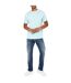 Lot De 3  T-shirts Motif/style Uni Homme Bleu Sarcelle Bleu Turquoise Bleu Foncé Donnay-4
