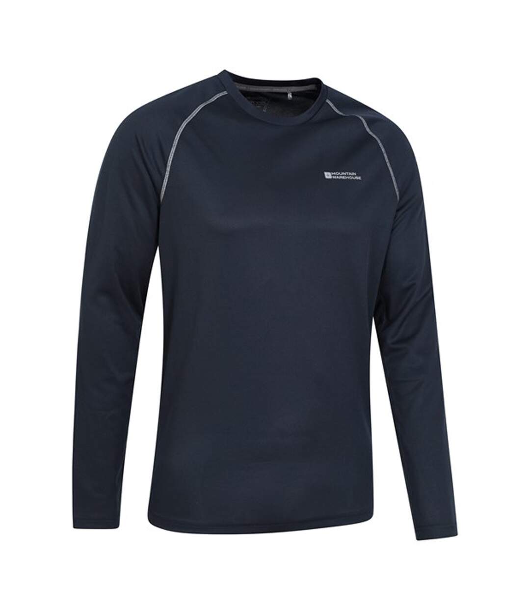 Mens Endurance Long-sleeved T-shirt Navy Mountain Warehouse-3