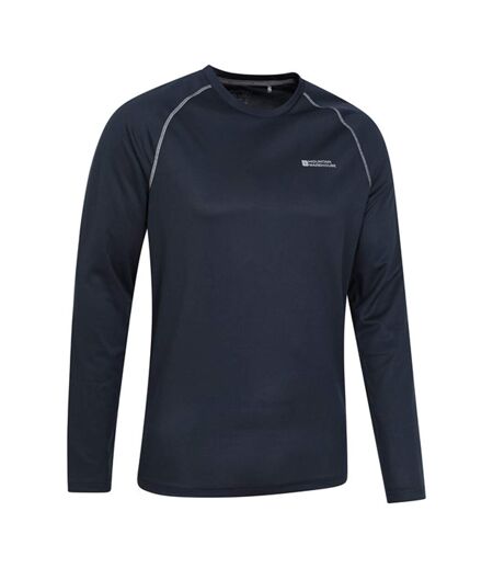 Mens Endurance Long-sleeved T-shirt Navy Mountain Warehouse