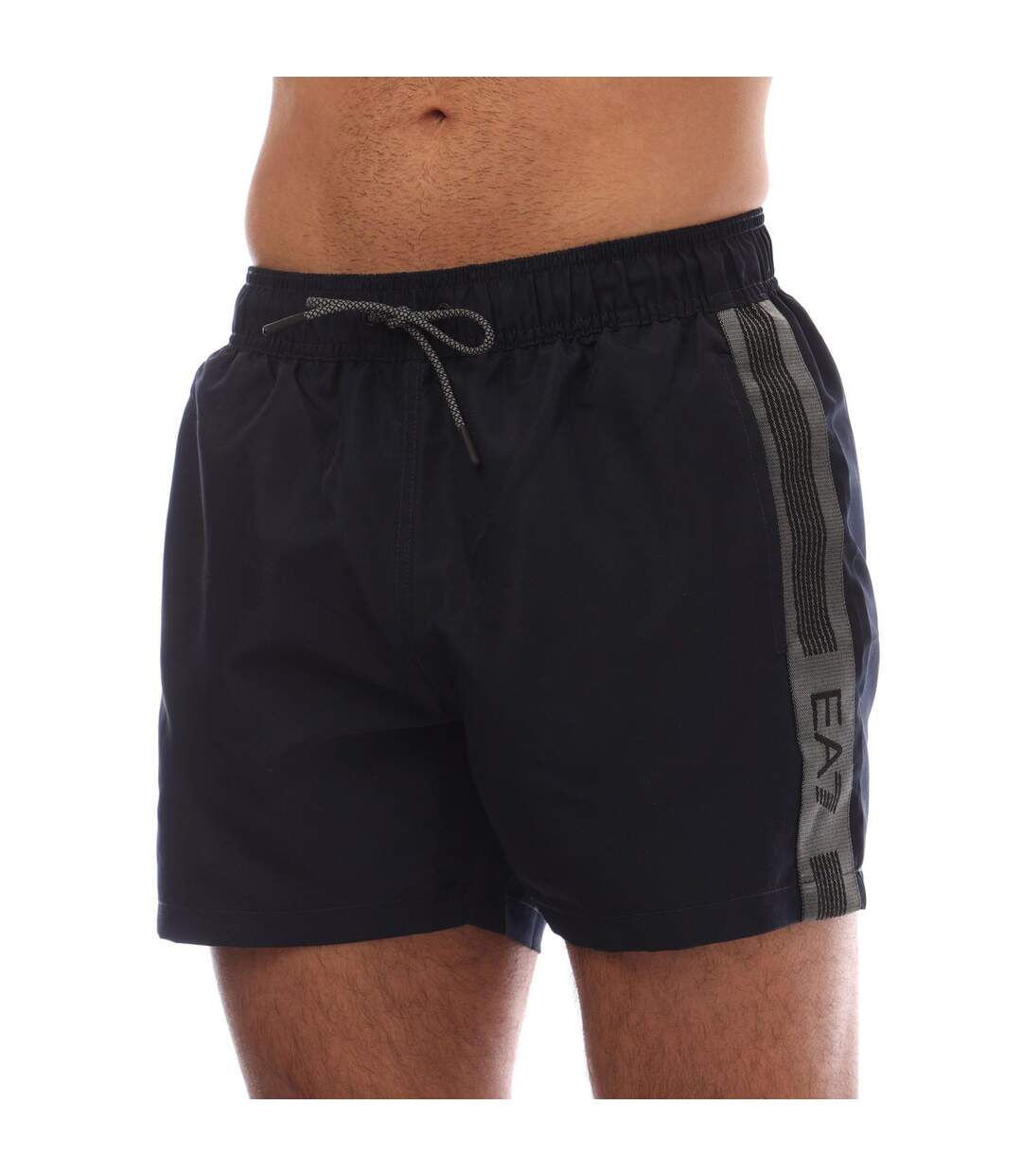 Mens Logo Taped Swim Shorts Navy Emporio Armani-3