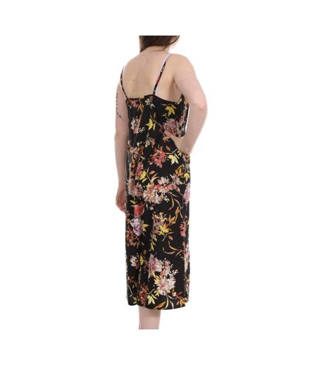 Robe Noir à fleurs mi-longue Femme Vero Moda Jeanett - S