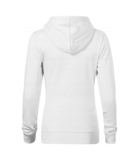 Sweat À Capuche Break Femme Blanc Malfini