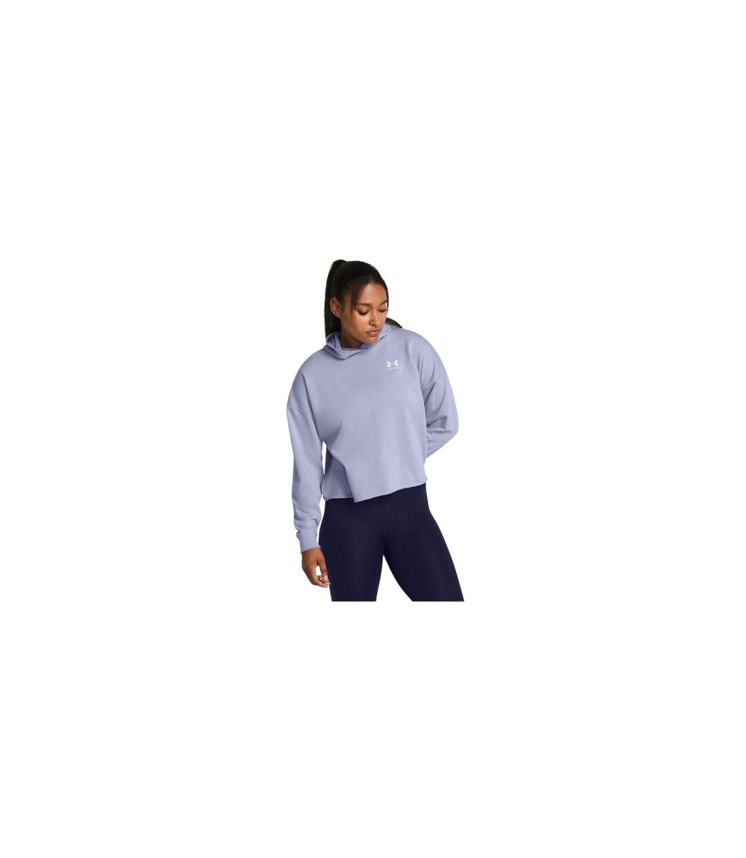 Sweat Court Femme Gris Clair Under Armour-1