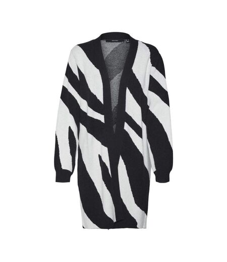 Gilet long blanc/noir imprimé femme vero moda nancy open