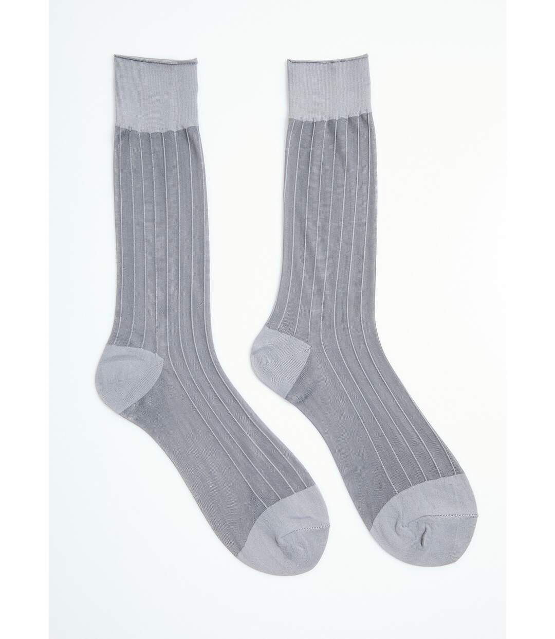 Chaussettes voile à côtes-1