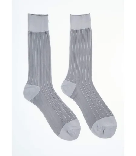Chaussettes voile à côtes