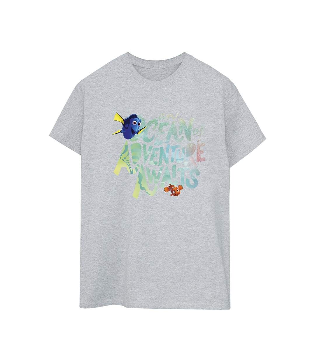 Disney - T-shirt FINDING DORY OCEAN OF ADVENTURE - Femme (Gris chiné) - UTBI23047-1