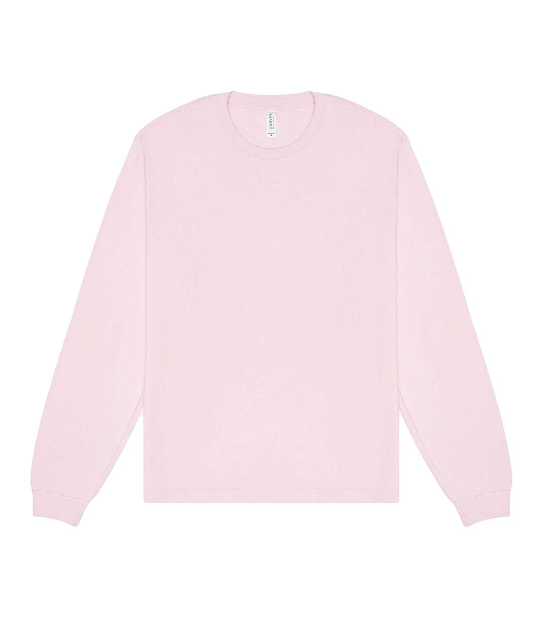 Unisex Adult Heavyweight Boxy Long-sleeved T-shirt Soft Pink Bella + Canvas-2