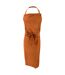 Tablier long de bistro avec poche taille unique orange brûlé Jassz-1