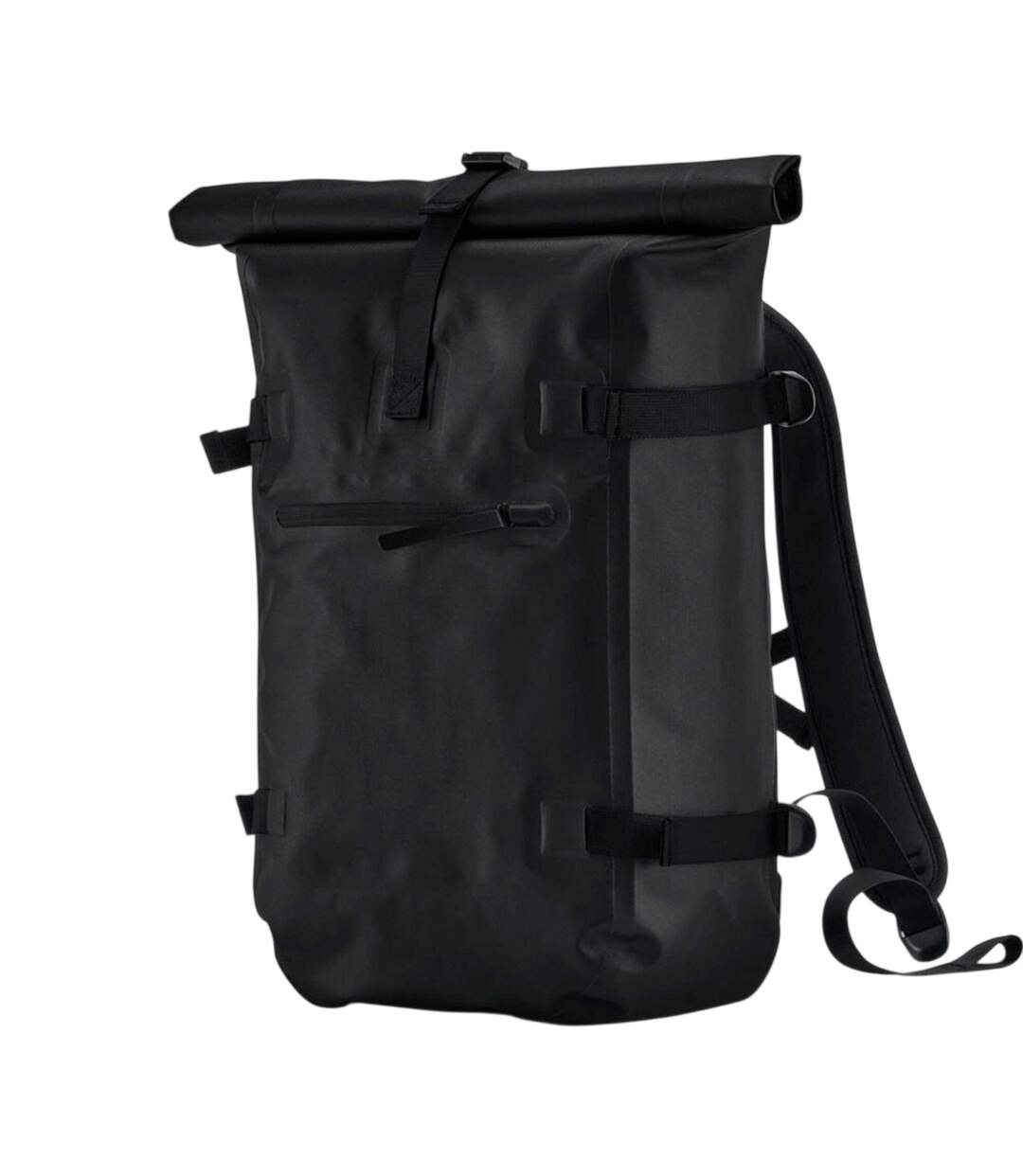 Roll Top Waterproof Backpack One Size Black Quadra-2