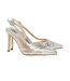 Womens/ladies detroit sling back wide sandals silver Dorothy Perkins