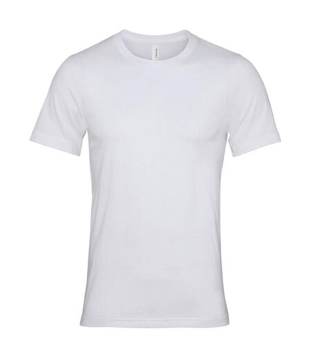 Unisex adult jersey crew neck t-shirt white Bella + Canvas