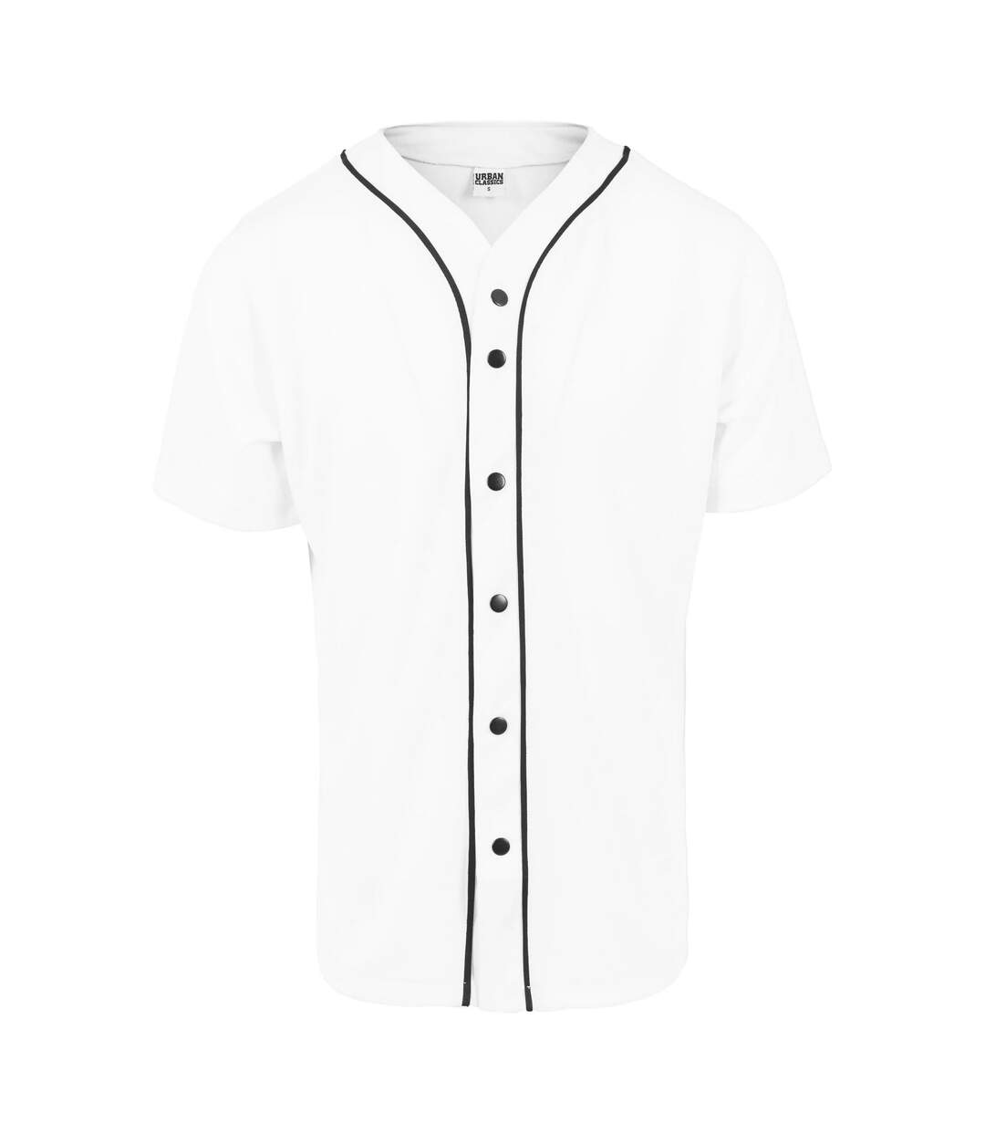 Maillot Baseball Homme Blanc Noir Urban Classics-1