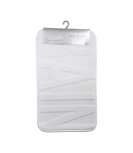 Tapis de Bain Microfibre Relief 45x75cm Blanc