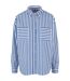 Chemisier Motif/style Rayé Femme Blanc Bleu Urban Classics-1