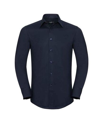 Chemise formelle homme bleu marine vif Russell Collection Russell Collection