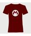 Super Mario Unisex Adult Logo T-Shirt (Red/White) - UTHE340