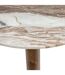 Table basse en marbre et manguier COPPA - Beige-3