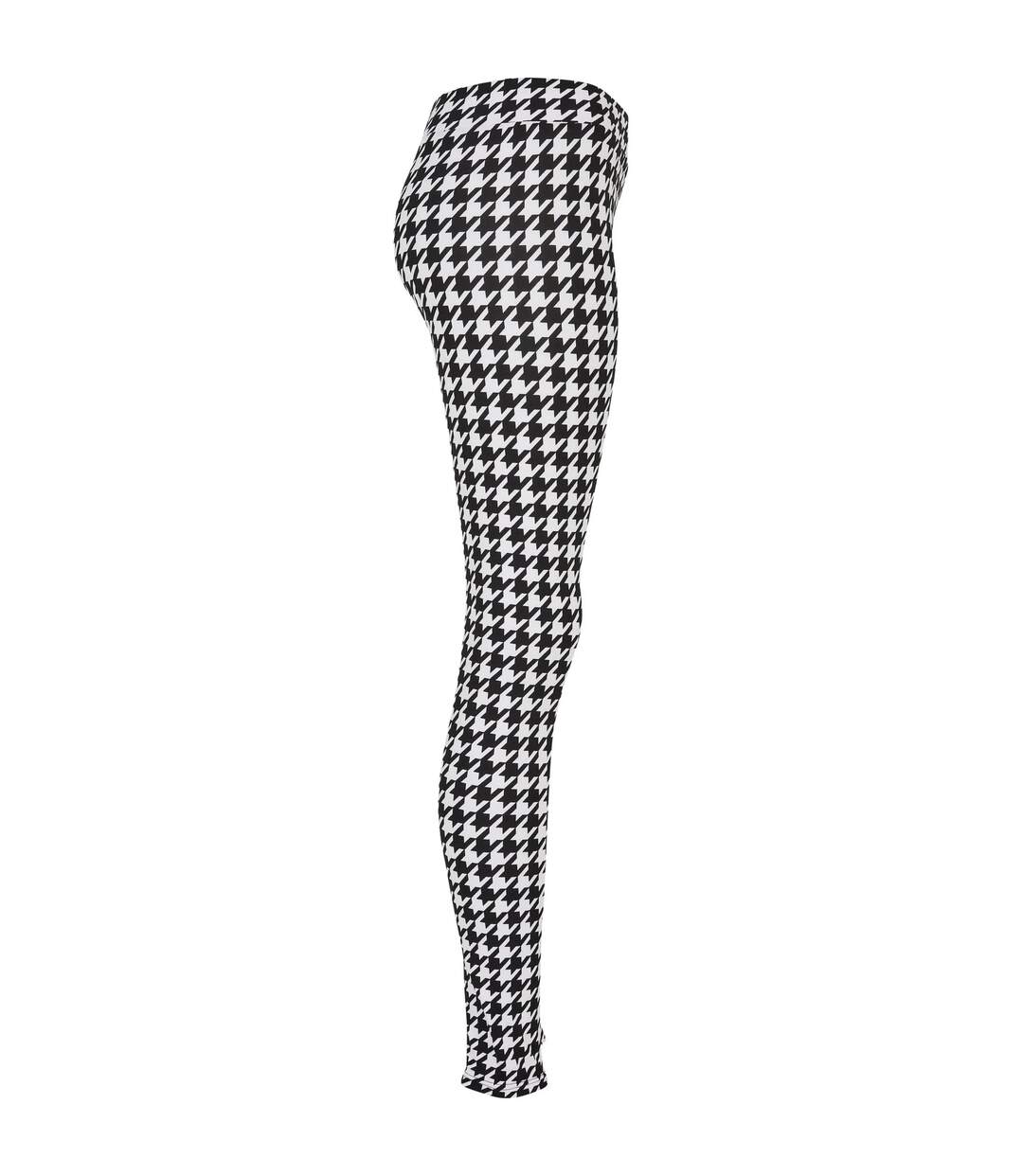Legging Motif/style Pied-de-poule Femme Noir Urban Classics-4