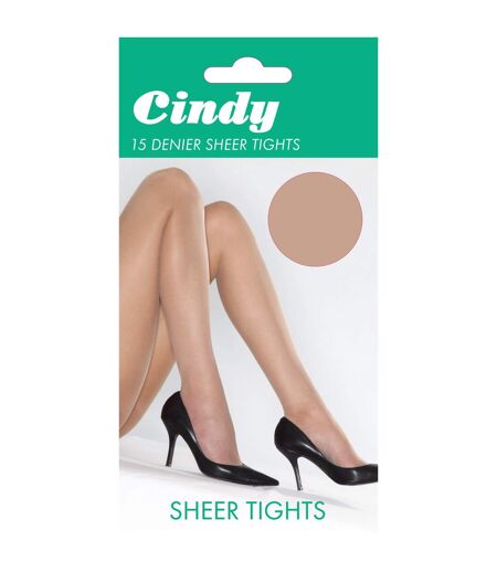 Cindy Womens/Ladies 15 Denier Sheer Tights (1 Pair) (Natural)